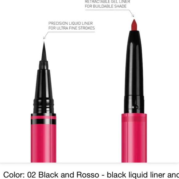 Valentino Twin Liner Gel & Liquid Eyeliner #2 Black & Russo NIB QUICK SHIP - Picture 6 of 11